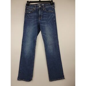 Kids Old Navy Straight Blue Wash Denim Jeans Size 12 Built-In Flex